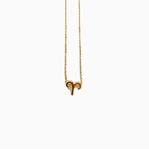 Aries zodiac necklace